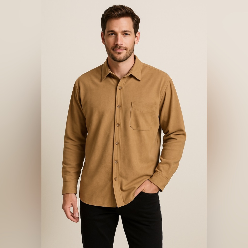 ✨🤎 Pendleton Button Front Shirt — Camel Tan — Men’s Small 🤎✨